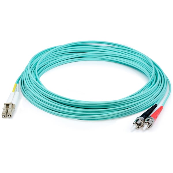 Add-On This Is A 2M Lc (Male) To St (Male) Aqua Duplex Riser-Rated Fiber ADD-ST-LC-2M5OM3 - main